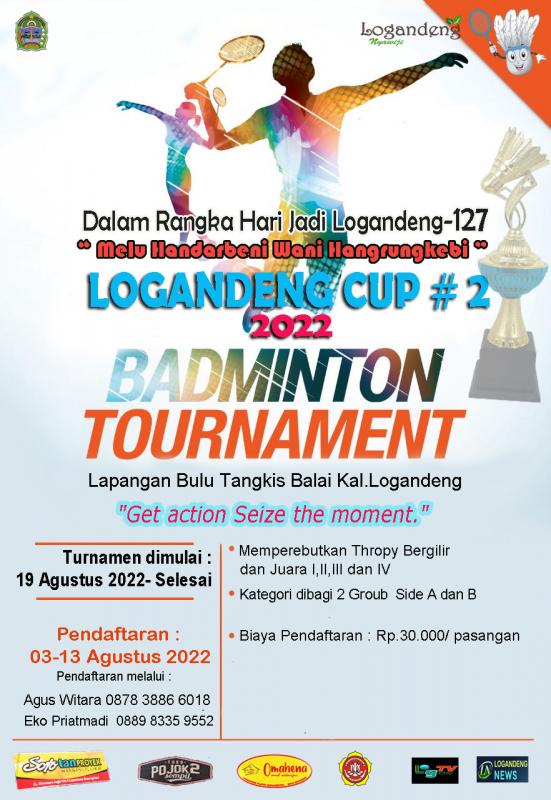 Ikuti dan Saksikan Turnamen Bulutangkis Logandeng Cup Website Logandeng